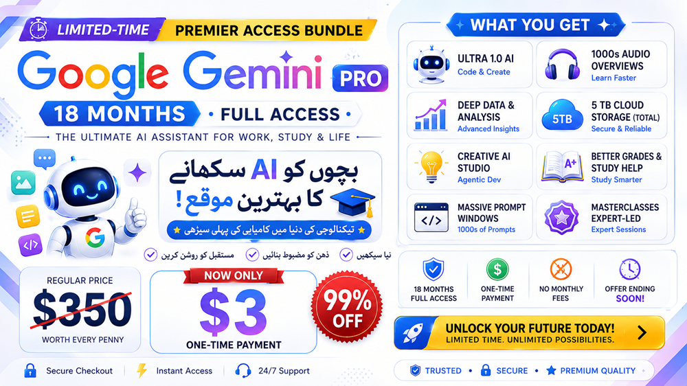Google Gemini Pro 18 Months