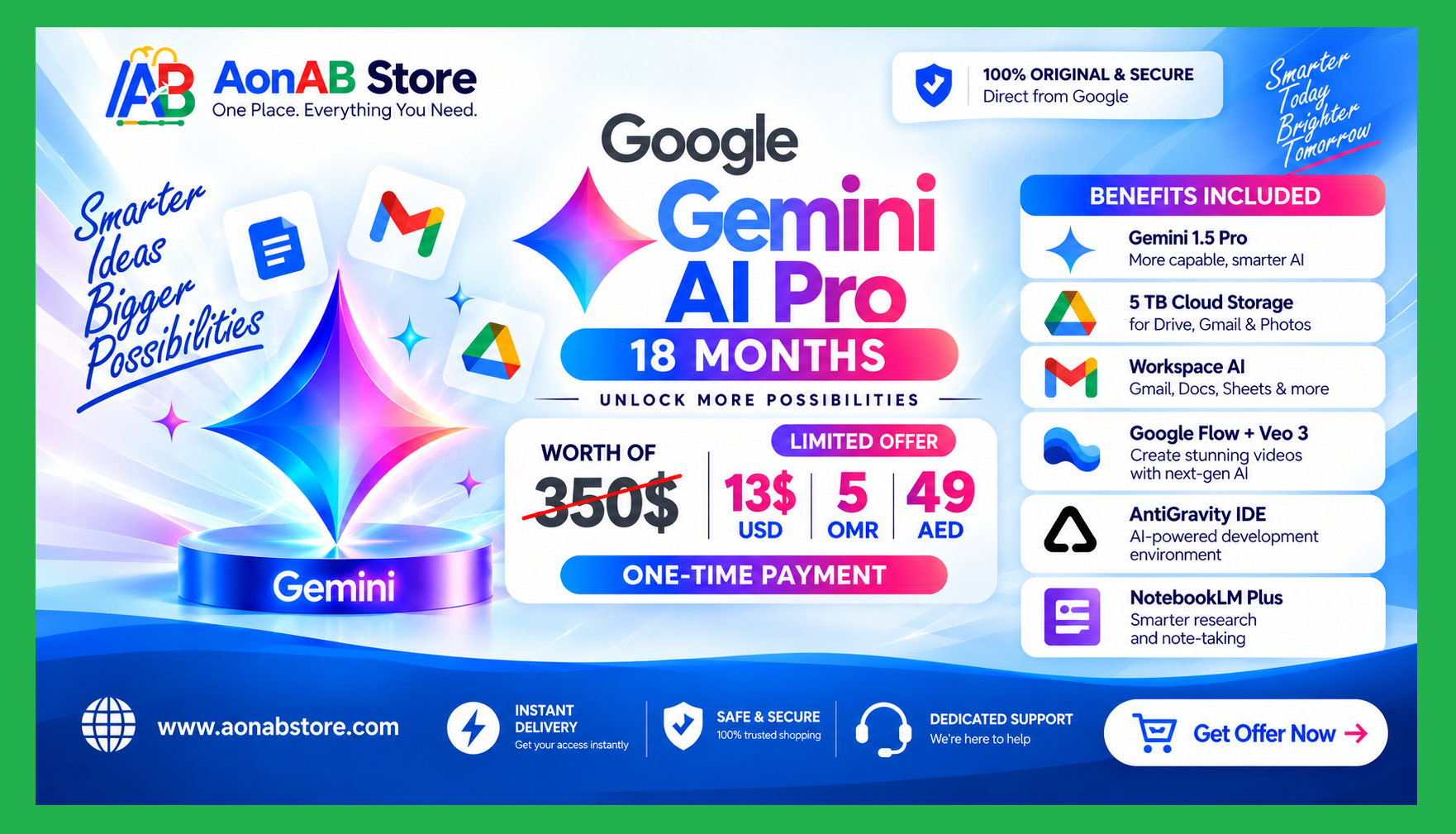 Google Gemini Pro 18 Months